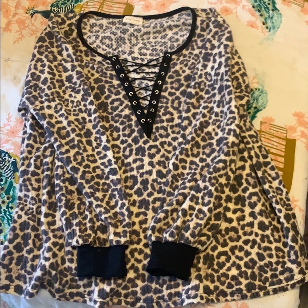 Long sleeve cheetah shirt